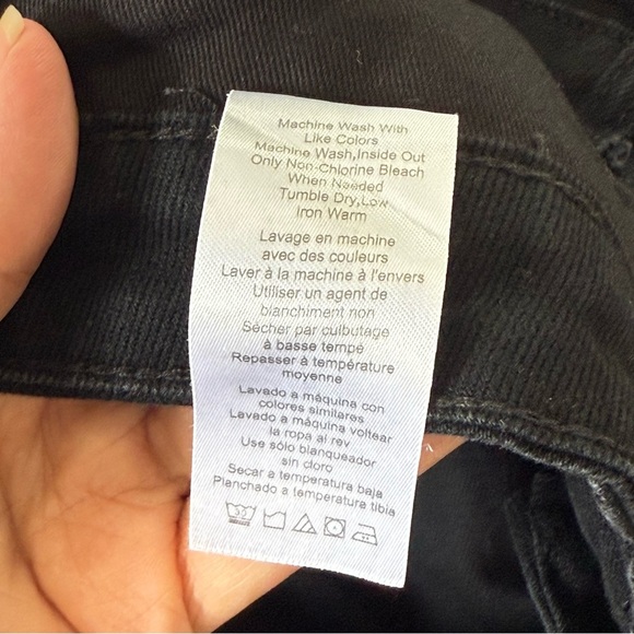 We Wore What Black Rigid Mom Strength Leg Jeans High Rise Size 27 - Picture 10 of 10